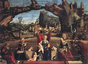 Vittore Carpaccio Painting - Holy Conversation Vittore Carpaccio